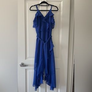 Blue Silvian Heach Midi Summer Dress